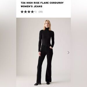 Levi’s NWT 726 HIGH RISE FLARE CORDUROY WOMEN'S JEANS